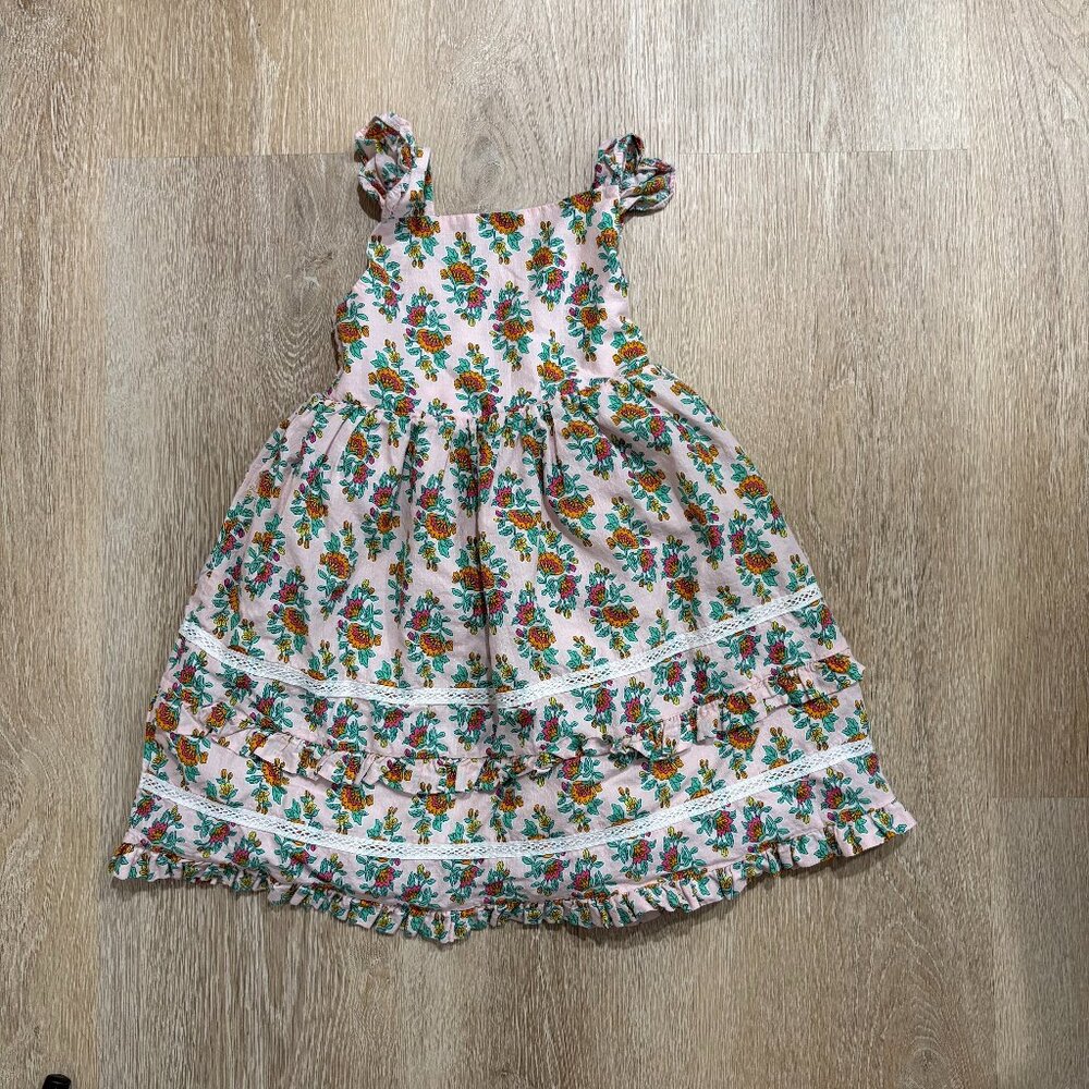 Haute Hippie Girls Floral Ruffle Dress - Size 6